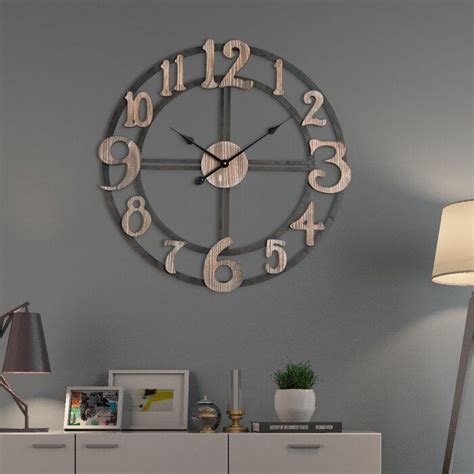 Oversized Berrin Round 28 Wall Clock And Reviews Joss And Main Big Wall