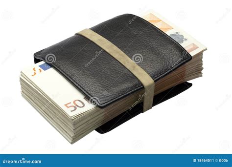 Lots Of Euros In A Wallet Stock Image Image 18464511