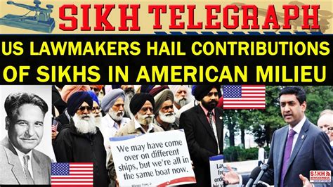 Us Lawmakers Hail Contributions Of Sikhs In American Milieu Telegraph Sne Youtube