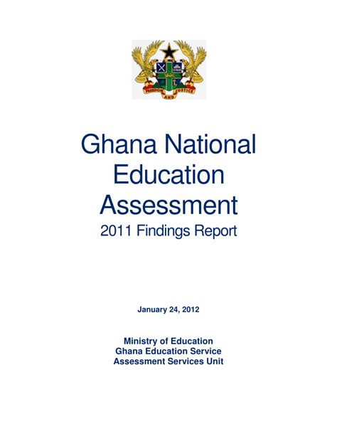 Pdf Ghana National Educational Assessment 2011 Findings Report