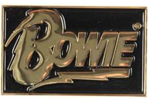 David Bowie Gold Diamond Dogs Logo Pin Amoeba Music