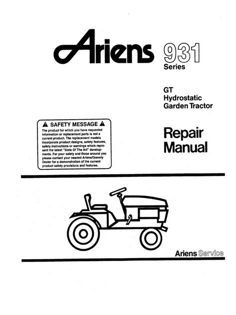 Ariens Gt 18 Manual Pdf Agricultural Machinery Heavy Equipment