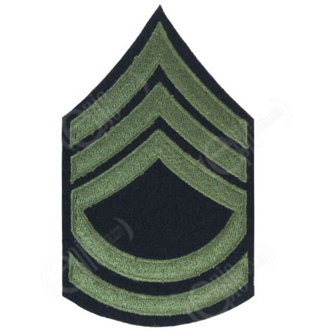 Technical Sergeant Stripes Olive Ww2 Repro American Rank Patch Badge