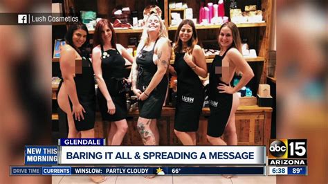 Glendale Lush Employees Pose To Promote Naked Packaging In Now Viral Photo
