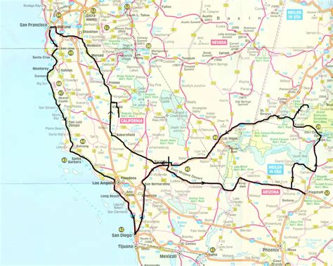 highway map of southwest us usa road map awesome awesome usa map