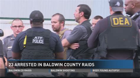 23 Arrested In Baldwin County Drug Gang Activity Weapons Raids