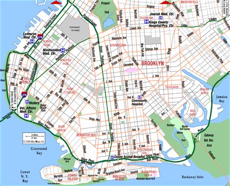 Printable Map Of Brooklyn