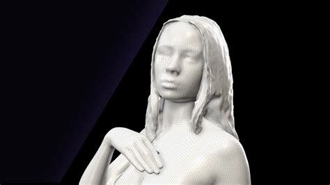 cleaned body scan 3d model elmira flippednormals