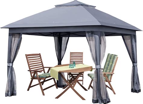 Buy Pamapic 11x11 Outdoor Pop Up Gazebo For Patios Canopy For Shade And