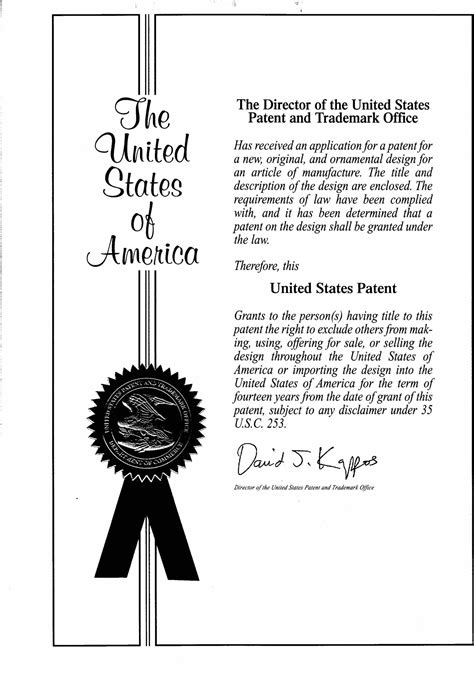The United States Patent Certificate Ce Lighting Ltd
