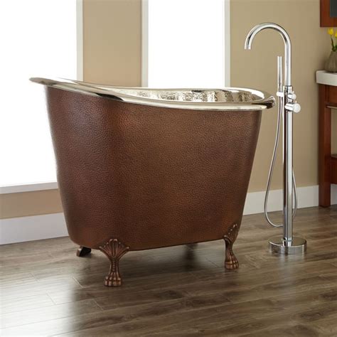 Discover the beautiful advantages of our soaking tubs, and whirlpool tubs, handcrafted from the finest materials, our sculpturestone™ and our cast acrylic. 48" Amery Rectangular Hammered Copper Japanese Soaking Tub ...
