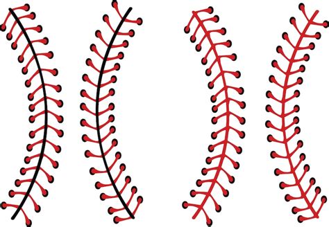 Baseball Stitches Svg Bundle Baseball Stitches Clipart Etsy