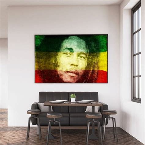 Canvas Canvas Canvas Print Wall Art Music Reggae Bob Marley Etsy
