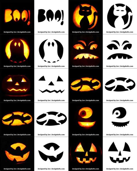 290 Free Printable Halloween Pumpkin Carving Stencils Patterns