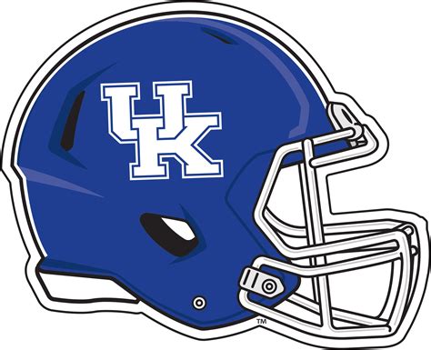 Kentucky Wildcats Football Helmet Logo Reflective Decal Sticker Blue