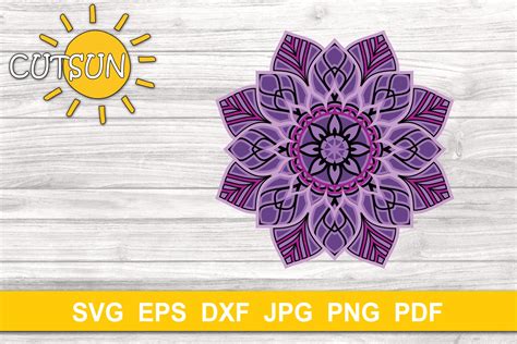 Layered Spade Mandala Svg Cutting File Download For Cricut And Laser