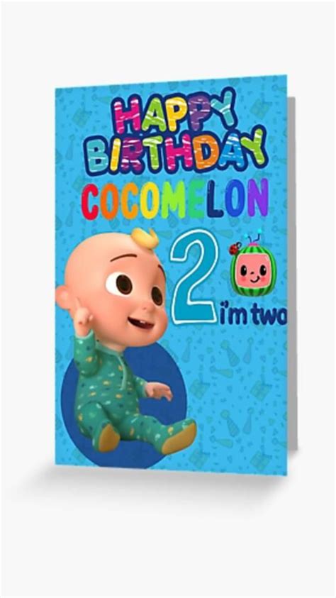 Cocomelon 2nd Birthday Greetings Card An Immersive Guide By Lux Store