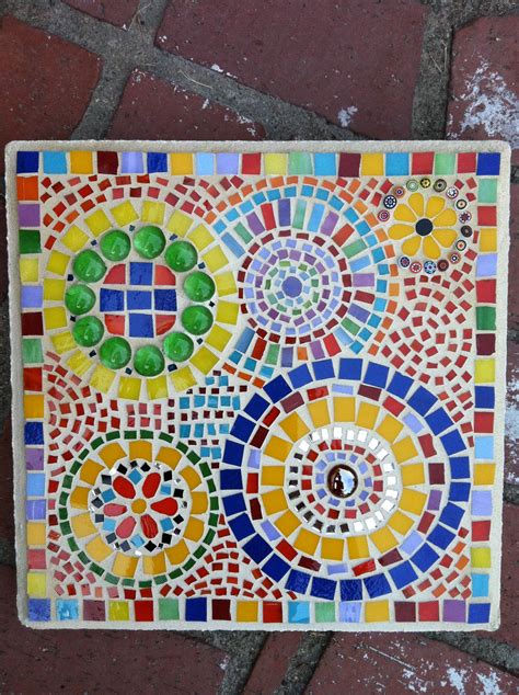 Circles Crafts Mosaic Outdoor Blanket