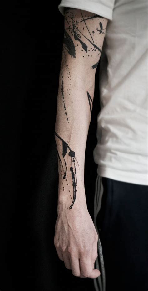 Abstract Tattoo Sleeve Lina Tattoo Art Berlin Abstraktes Tattoo