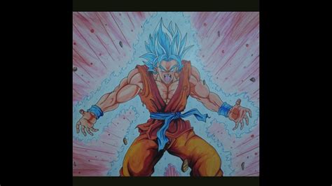 Super saiyan blue or otherwise known as super saiyan god super saiyan is available for both goku and vegeta in the dragon ball fighterz video game. Drawing | Goku Super Saiyan Blue | Kaioken x10 | Dragon ...