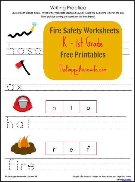 Free Printable Fire Safety Worksheets Pdf Brennan