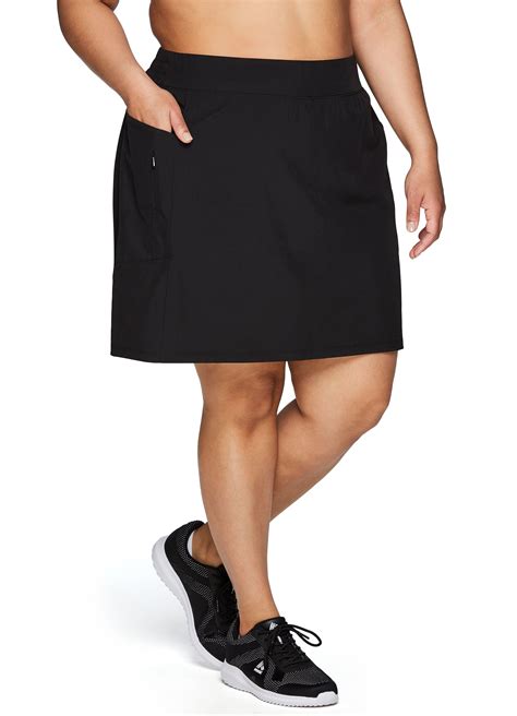 Rbx Rbx Active Women S Plus Size Zipper Pocket Woven Skort With Inner