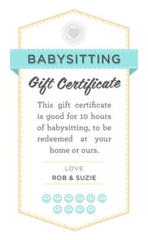 One hour of babysitting will cost you 15 €. Printable Babysitting Coupons - Free Baby Sitting Voucher | Miscellaneous Baby Printables ...