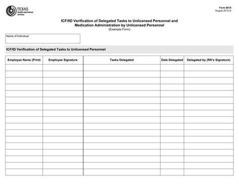 Form 8010 Fill Out Sign Online And Download Fillable Pdf Texas