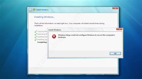 How To Solve Windows Setup Could Not Configure Windows To Run On This