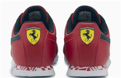 Originally designed as a track shoe. Scuderia Ferrari Race Roma Mens Sneakers- FR0651