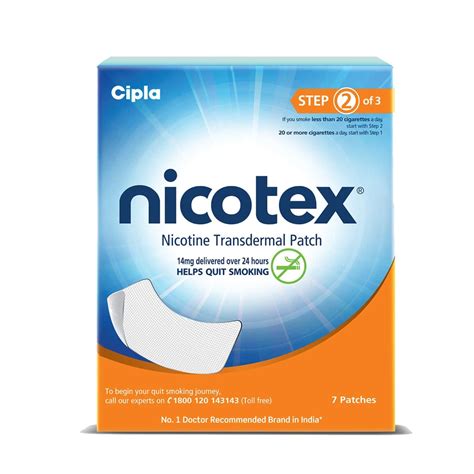 Buy Nicotex Nicotine Patch 14mg 7s Pack Online And Get Upto 60 Off At