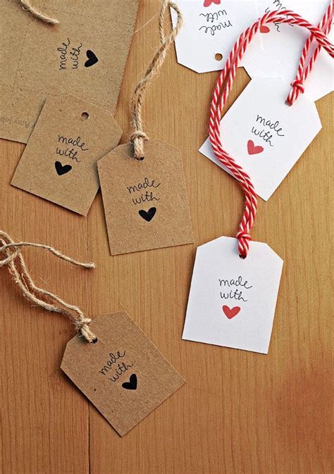 Free Printable Made With Love Gift Tags Gift Tags Diy Gift Tags