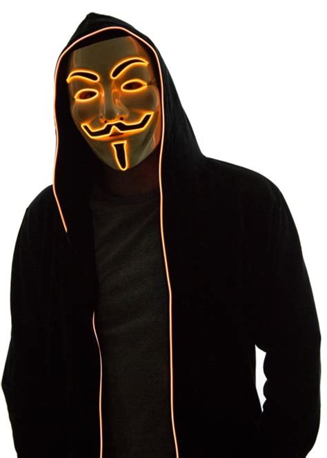 Anonymous Mask Orange Cool Mania