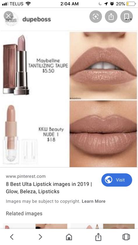 Makeup Dupe KKW Beauty Nude I Maybelline Mauve Lipstick Drugstore