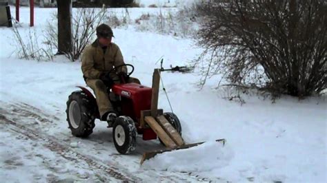 12 Year Old Andrews Homemade Snow Plow For 1960 Wheel Horse Garden