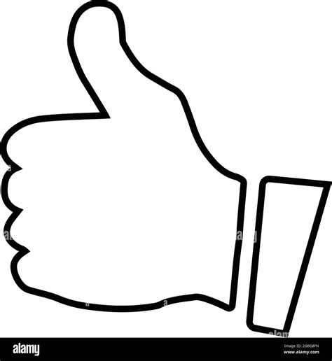 Thumbs Up Icon Black And White Stock Photos And Images Alamy