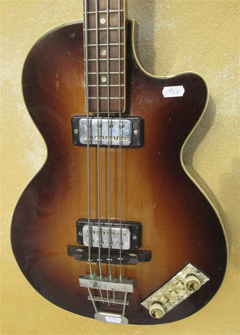 Hofner Club Bass 1966 Sunburst Bass For Sale Halkans Rockhouse