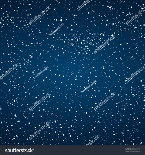 Vector Background Starry Night Sky Stars Stock Vector 324343319