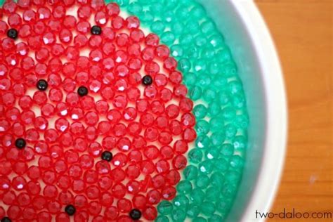 Melted Bead Watermelon Suncatchers Pony Bead Crafts Plastic Bead