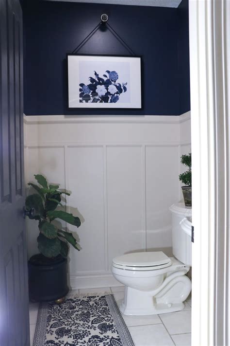 Navy Bath Makeover Sincerely Sara D Home Decor And Diy Projects