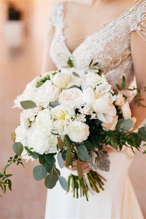 Bouquet Of White Peonies And Roses Peony Bouquet Wedding Bridal