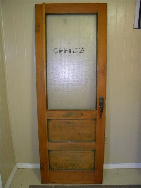 Salvaged Door From Tobacco Factory Office Glass Office