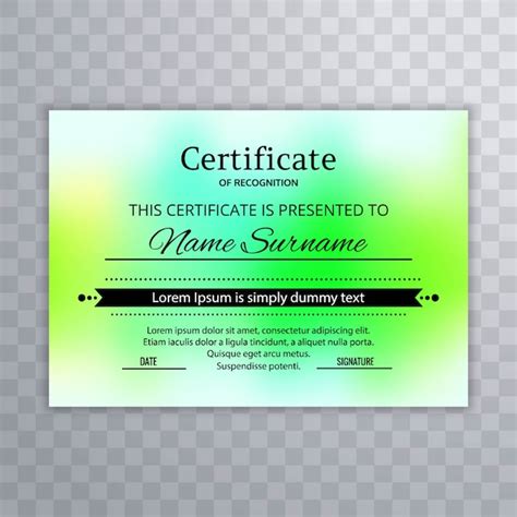 Premium Vector Elegant Colorful Certificate Template Background Vector