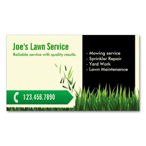 Customize your lawn care business flyer exactly to your liking. Lawn Care Landscaping Professional Mowing Business Card ...