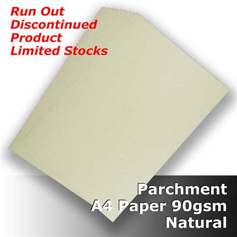 A4 Parchment 90gsm Natural Colour G0211 G0211 000 Plazadj