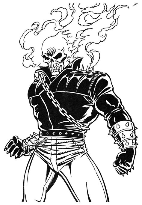 How To Draw A Ghost Rider How To Do Thing