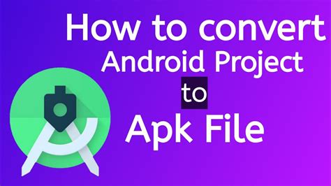 How To Convert Android Project To Apk File Tech Projects Youtube