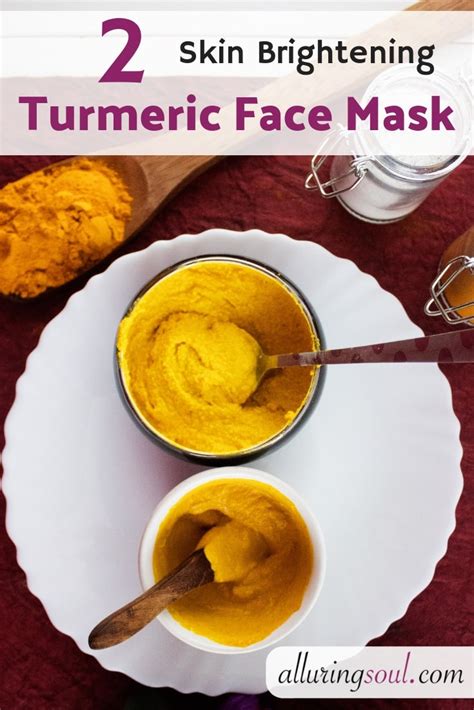 2 DIY Skin Brightening Turmeric Face Mask