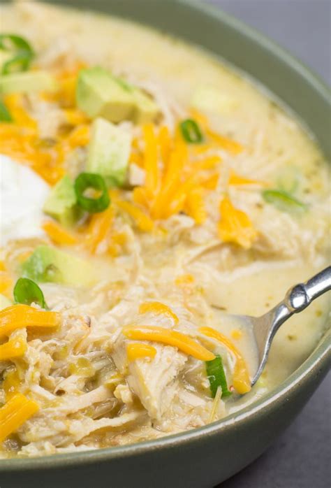 Shred the chicken using 2 forks until it's all shredded evenly. This Keto White Chicken Chili is loaded with shredded ...