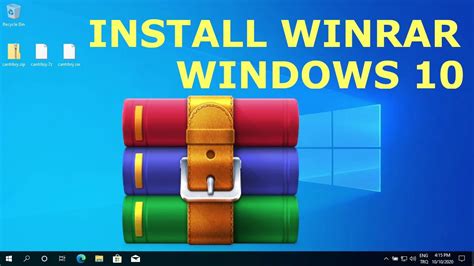 How To Download And Install Winrar On Windows 10 Youtube